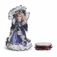 thumbnail image 1 of Muñeca casa de muñecas,Muñeca de porcelana de pie de 30 cm (12 pulgadas) de la colección,Cerámica Porcelana Niña Decoración Muñeca Niña 30cm,Soporte de exhibición giratorio, 1 of 7
