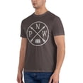 thumbnail image 4 of Pacific North West Mountain Men'S Basic Short Sleeve T-Shirt Coffee Small, 4 of 5