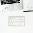 thumbnail image 3 of KAKOWELY 4pcs Geometric Stencils For Drawing Circle And Oval Templates Plastic Circle Ruler For Drafting Drawing Tools For Artists,7.68X"X3.94"X0.08", 3 of 5