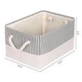 thumbnail image 4 of Unique Bargains Fabric Storage Cube Storage Bin Storage Basket Grey 14*10*6in, 4 of 6