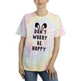 thumbnail image 1 of Don't Worry And Be Hoppy Tie Dye Spiral Women -Smartprints Designs, Female x-Large, 1 of 2