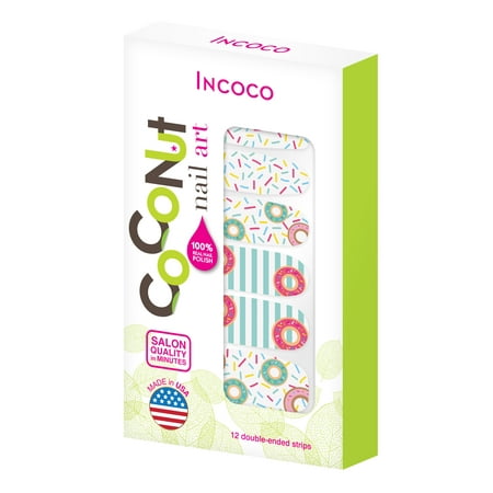 Coconut Nail Art by Incoco Nail Polish Strips, Treat (Best Color To Paint Your Nails)