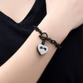 thumbnail image 4 of 20cm Personalize Infinity Love Heart Locket Chain Link Bracelet Keepsake Cremation Jewelry for Ashes of Loved One Memorial Funeral Urn Bracelet for Ashes Holder, 4 of 12