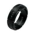 thumbnail image 2 of 8MM Comfort Fit Titanium Wedding Band Matte Finish Black CZ Titanium Ring (Size 6 to 15), 2 of 4
