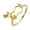 Gold, variant on Serotonin Ring Science Chemistry Molecule Stainless Steel Ring Jewelry Gifts