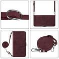 thumbnail image 6 of Crossbody Phone case for Samsung Galaxy S24 case with Shoulder Strap Card Holder for Samsung S24 Magnetic flip Wallet Cover Premium PU Leather with Credit Card Slot and Kickstand,
Winered, 6 of 10