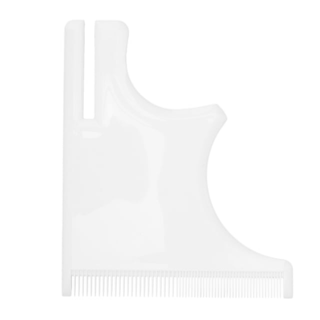 Beard Shaping Template Guide Shaping White Beard Styling Tool for Trimming Hairline Neckline