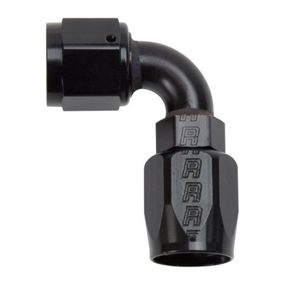 Russell Performance -8 AN Black 90 Degree Full Flow Hose End