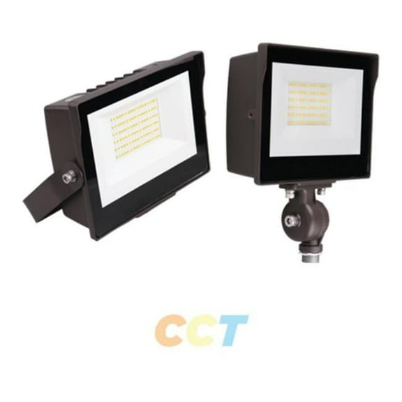 Portor PT-FLS1-15W-3CCT-KM 15W LED Luminaire Flood Light with CCT Selector, Photocell Sensor & Knuckle Mount