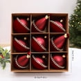 thumbnail image 3 of Christmas Ball Ornaments Flocked 8cm Velvet Christmas Tree Decorations Plastic Hanging Baubles Matte Holiday Ornament Window Display Party Decor Winter Home Decoration, 3 of 7