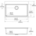 thumbnail image 2 of Elkay ECTSRS33229TBG3 Crosstown Stainless Steel 33" x 22" x 9", Single Bowl Dual Mount Sink Kit, 2 of 2