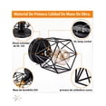 thumbnail image 3 of 3 Lámparas Colgante Metal Jaula Lámpara Decoración De Techo Estructura Negro, 3 of 4
