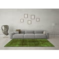 thumbnail image 3 of Ahgly Company Indoor Square Abstract Green Modern Area Rugs, 4' Square, 3 of 4