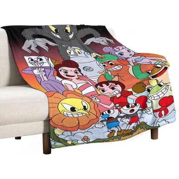Cuphead Blanket Ultra-Soft Micro Fleece Blanket for Couch/Living Room/Warm Winter Cozy Plush Throw Blankets for Adults Or Kids 40"x30"