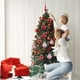 thumbnail image 5 of Moyic 30 unids/set bolas de Navidad ingredientes seguros textura de alta gama adornos reutilizables para árbol de Navidad Kits de decoración para fiestas Rojo, 5 of 6