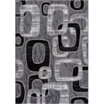thumbnail image 1 of L Baiet SL425C23 Black 2 x 3 ft. Emberly Geometric Scatter Rectangle Area Rug, Black, 1 of 1