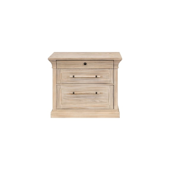 Traditional Wood Lateral File Office Storage Drawer Fully Assembled Brown