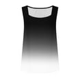 thumbnail image 7 of JTZGDY Ombre Tank Tops for Women Loose Fit Dressy Casual Tie Dye Gradient Color Print Summer Sleeveless Square Neck Tunic Blouse Trendy Flowy Beach Vacation T-Shirts A-Gray XXL, 7 of 7