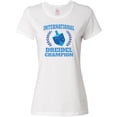 thumbnail image 3 of Inktastic Dreidel Champion Hanukkah with Blue Laurels Women's T-Shirt, 3 of 5