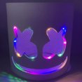 thumbnail image 2 of Máscara de DJ - Máscara de luz LED para Bar Fiesta de Carnaval de Halloween Luz de color Sywqhk Libre de BPA, 2 of 7