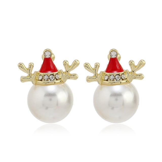 SGACAI Pendientes con forma de campana de árbol de Navidad, pendientes creativos para fiestas navideñas