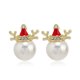 thumbnail image 1 of CAIROYAR Pendientes con forma de campana de árbol de Navidad, pendientes creativos para fiestas navideñas, 1 of 7