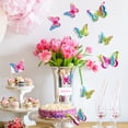 thumbnail image 1 of Fiudx Pegatinas de Pared con Brillantina, Impresionante Juego de Decoración de Mariposas, Diseño de Metal Duradero, Elegante Temática Natural, para Uso En Interiores y Exteriores, Regalo Perfecto par, 1 of 6