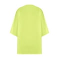 thumbnail image 5 of Odeerbi Chiffon Sun Shirts for Women Puff Sleeve Sunscreen Kimono Cardigan Loose Beach Cover Ups Casual Tops Yellow, 5 of 8