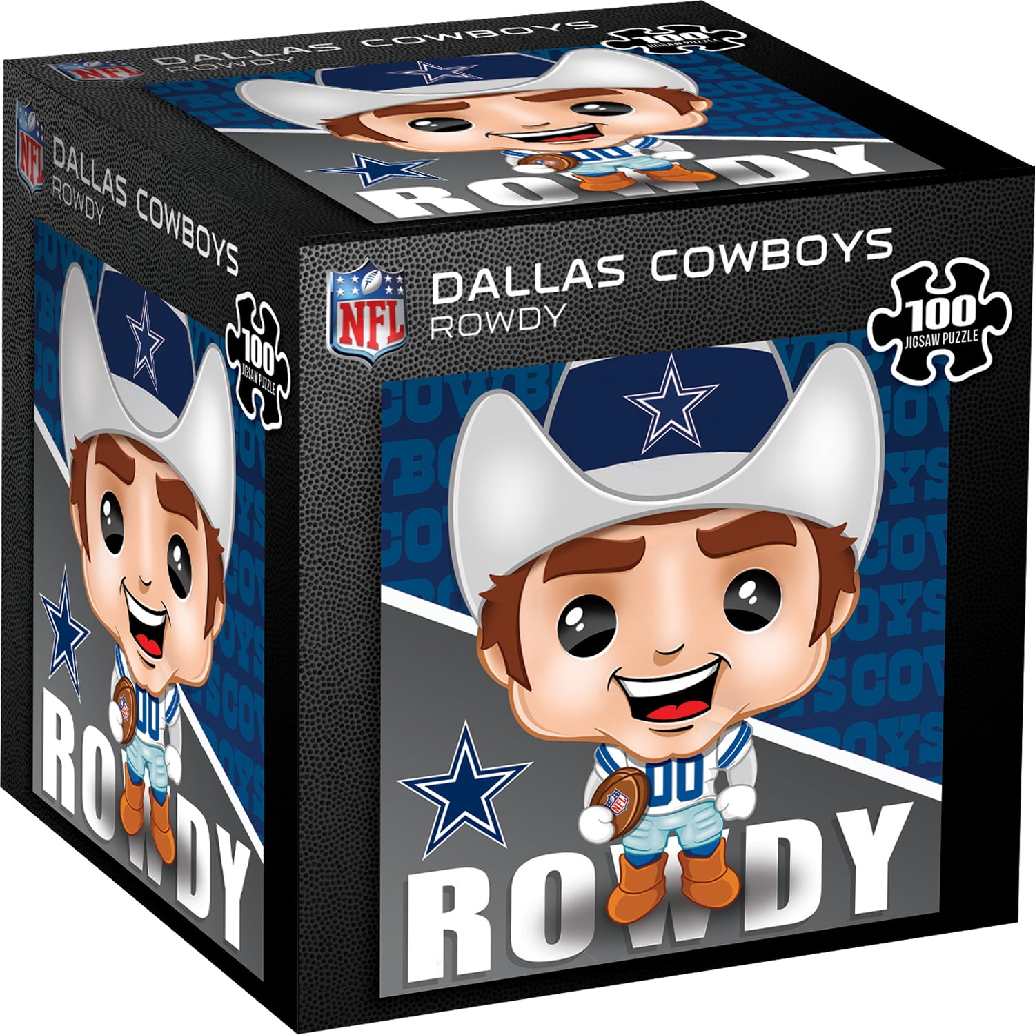 MasterPieces, Rowdy - Dallas Cowboys Mascot, 100 Piece Puzzle