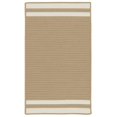 thumbnail image 1 of Colonial Mills Rug DE55R048X072S Denali End Stripe Braided Area Rug  Ivory - 4 x 6 ft., 1 of 1