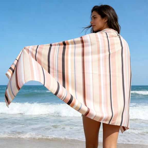 Microfiber Beach Towel | Sand-Resistant & Quick-Drying | Absorbent & Lightweight | Large 59x29 Inch | 1 Towel