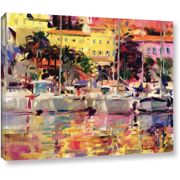 ArtWall Peter Graham "Golden Harbour Vista" Gallery-Wrapped Canvas Art