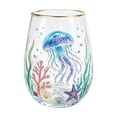 thumbnail image 6 of Liamobondopolis Artisanal Jellyfish Glassware, 3D Jellyfish Stemless Wine Glasses, Handcrafted Marine Animal Bar Glass, Coastal Home Decor Gift for Ocean Lovers, 6 of 9