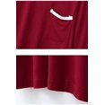 thumbnail image 3 of Crescentt Pyjama de Luxe en Modal Respirant et Confortable Ensemble de Pyjama Ultra-Doux pour Femmes Classique en Modal à Manches Longues - Rouge - Manches Courtes, Très Grand, 3 of 3
