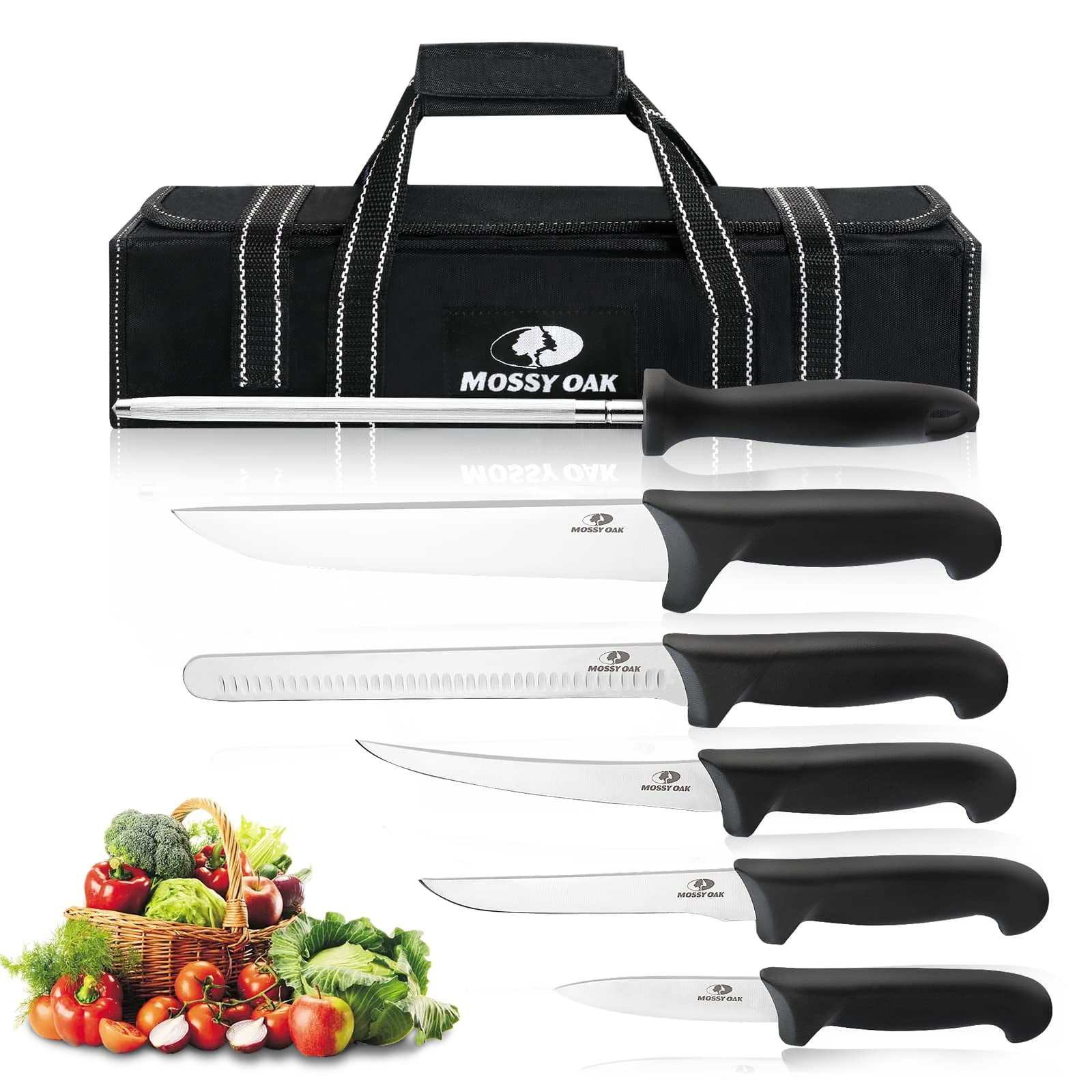 XYJ Chef Knife Professional Set with Bag,Cleaver Butcher  XYJ Knife Set 7 pieces main image 0