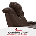 thumbnail image 5 of Seatcraft Euphoria Heat & Massage Sofa & Loveseat, Italian Leather, Powered Headrest, Powered Lumbar, Power Recline, Brown, 5 of 13