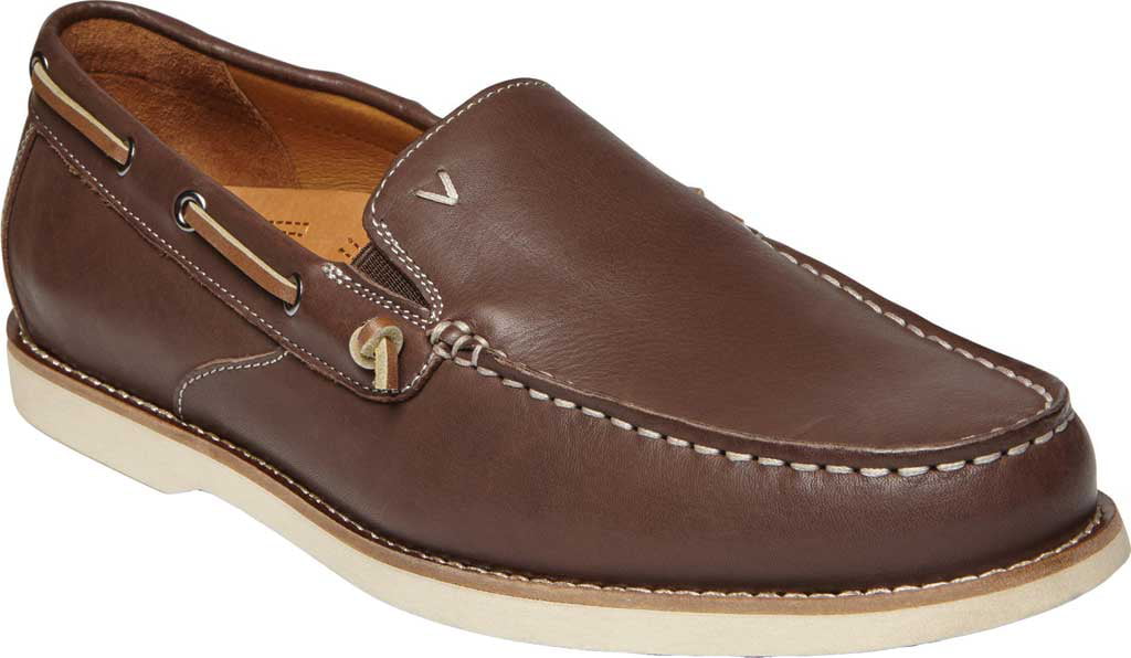 Vionic - Men's Vionic Greyson Boat Shoe Chocolate Leather 7 M - Walmart ...