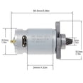 thumbnail image 3 of RS550 8 Teeth DC Motor 21V with Conical Gear for Handheld Lithium Electric Saw, 3 of 11