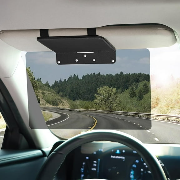 Sun Visor Extender for Car, Anti Glare Polarized Sun Blocker for Cars, Sunvisor Extension, UV, Stray Light, Snow Blindness Protector, Safe Driving Extension, Universal for Car SUV, Black