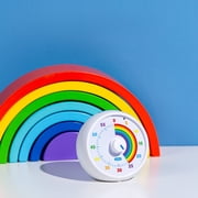 Visual Timer for Kids, 60-Minute Countdown for Classroom Office Kitchen, Desk Timer Kids Time Management Tools with Silent Operation, Pomodoro Timer Rainbow Pattern