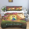 thumbnail image 2 of Juego de cama de tres piezas con estampado de dibujos animados de Disney Encanto, con funda de almohada, para niños o adultos, para tamaño King, Queen, Full y Twin, 2 of 5