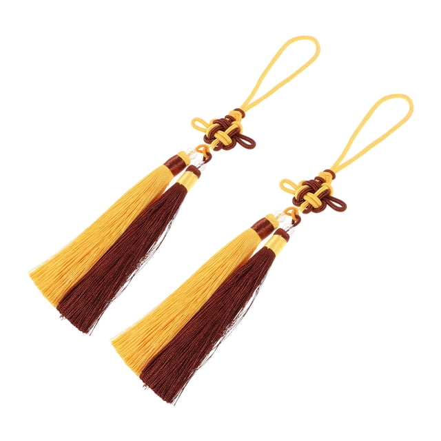 FOMIYES 2Ud Accesorio Para Espada Wushu Multicolor Tassel De Seda Para Entrenamiento Y Presentación