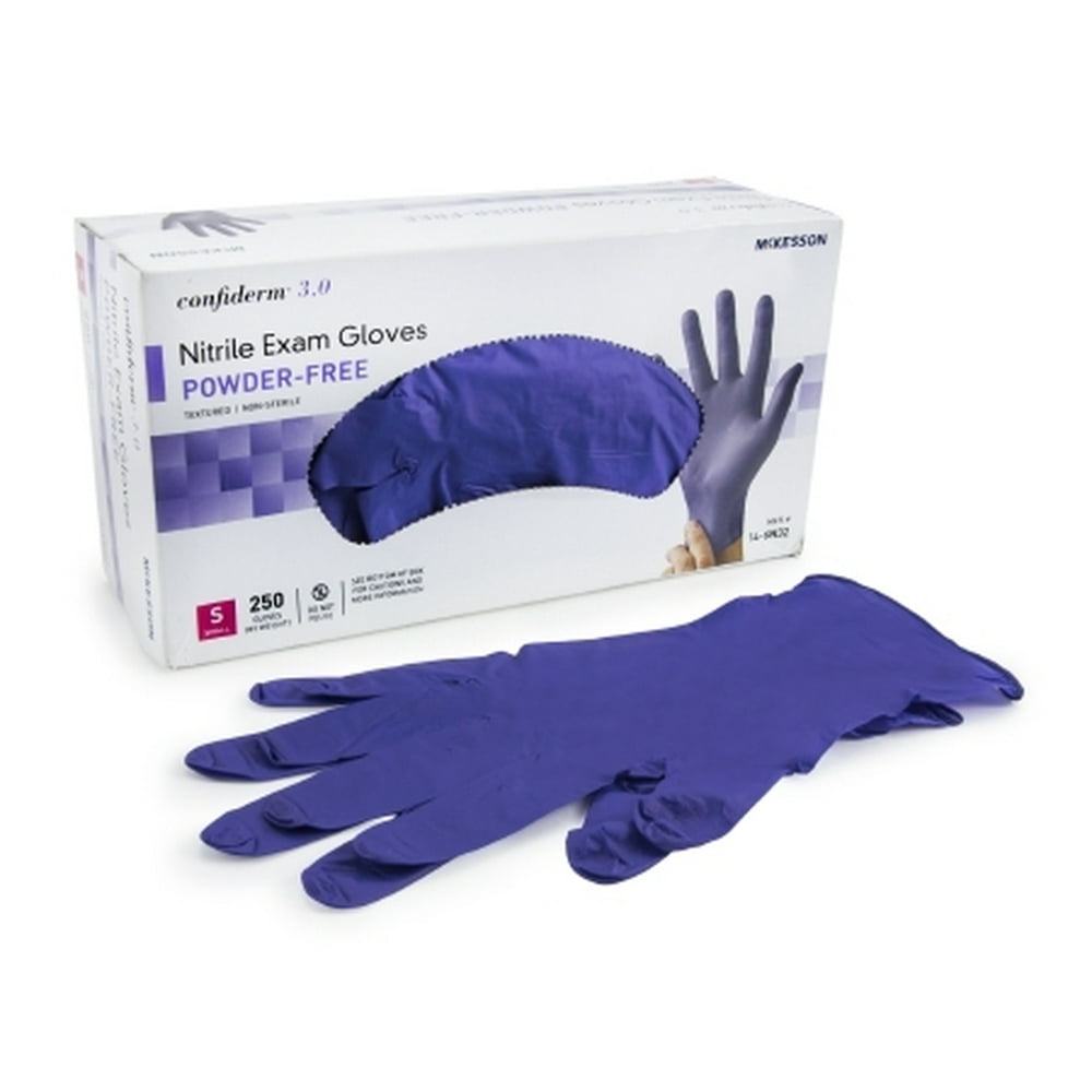 McKesson Confiderm 3.0 Nitrile Exam Gloves Item Number 146N34BX