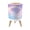 Color 1, variant on Small Trash Can with Lid Garde Stained Glass Sunset Turbulent Ocean Waves 1.8 Gallon Dog Proof Trash Can Round Garbage Can Waste Bin Wastebasket for Bathroom Bedroom Living Room