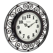 Westclox Wrought Iron Style 12 Round Wall Clock