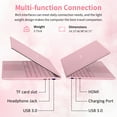 thumbnail image 4 of Auusda 15.6" Business Laptop, Windows 11 Pro Home Computer, 1080P Intel N150 CPU, 16GB RAM 512GB SSD, Backlight Keyboard, Fingerprint Reader, Pink, 4 of 7