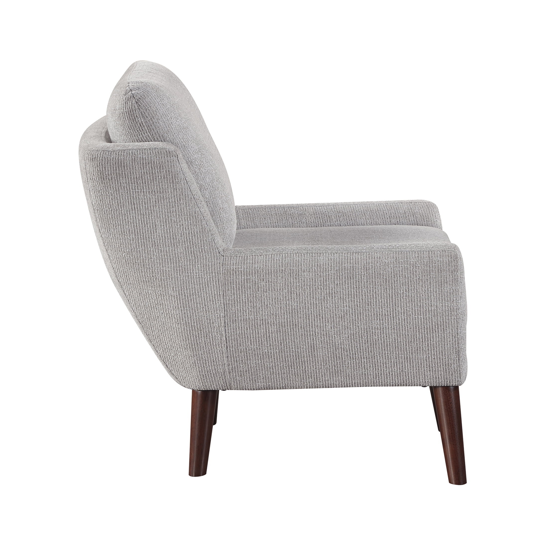 OakvillePark Silverquartz Chenille Accent Chair, Gray
