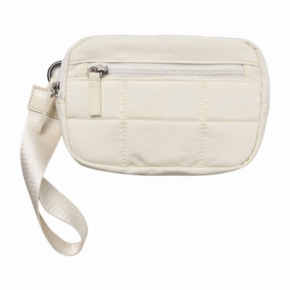 Credit Card Holder for Women,Quilted Wristlet Clutch Wallet Purses Zippers Keychain Wallet Coin Pouch with Wristlet Strap
