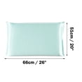 thumbnail image 6 of PiccoCasa Silk Pillowcase with Zipper, Light Green Standard(20"x26"), 6 of 6