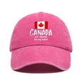 thumbnail image 1 of WEIYLL Baseball Caps for Men Canada Maple Leaf Wash Vintage Print Daddy Daily Visors Hat, 1 of 2